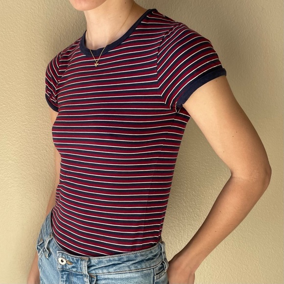 Forever 21 Striped Ringer Tee - Picture 2 of 3